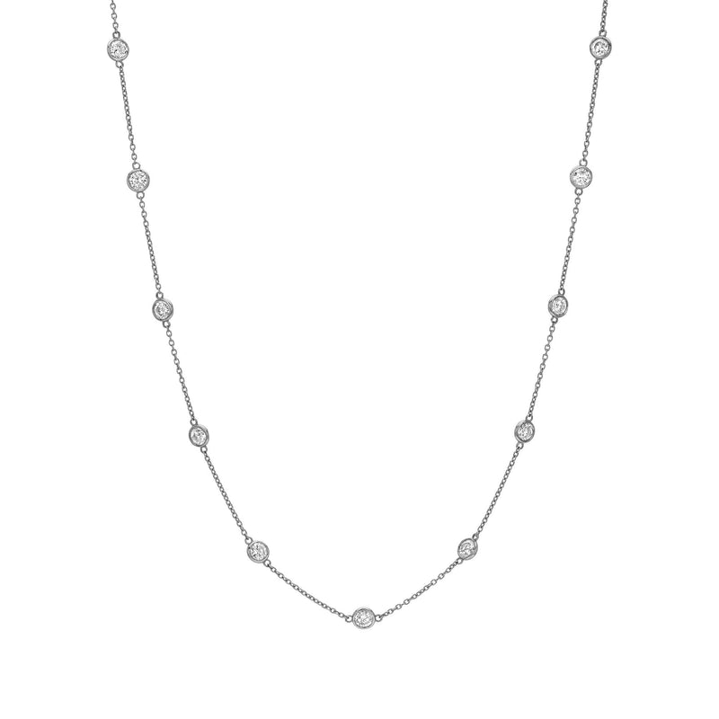 11:11 Diamond Station Necklace (11 Diamond) by Logan Hollowell Jewelry