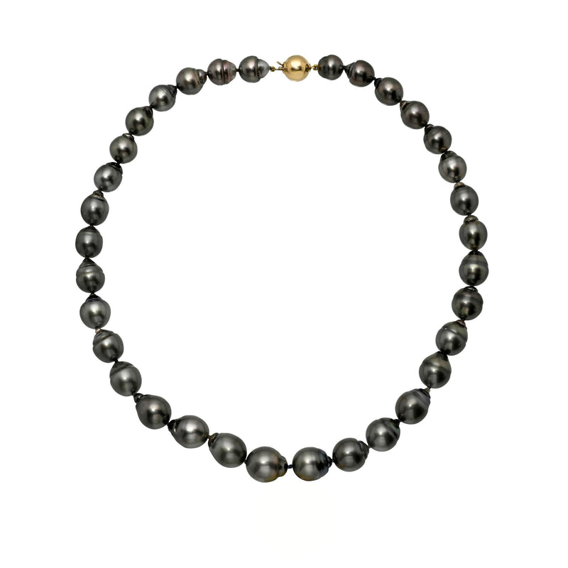 Eclipse Tahitian Pearl Necklace 16" by Logan Hollowell Jewelry