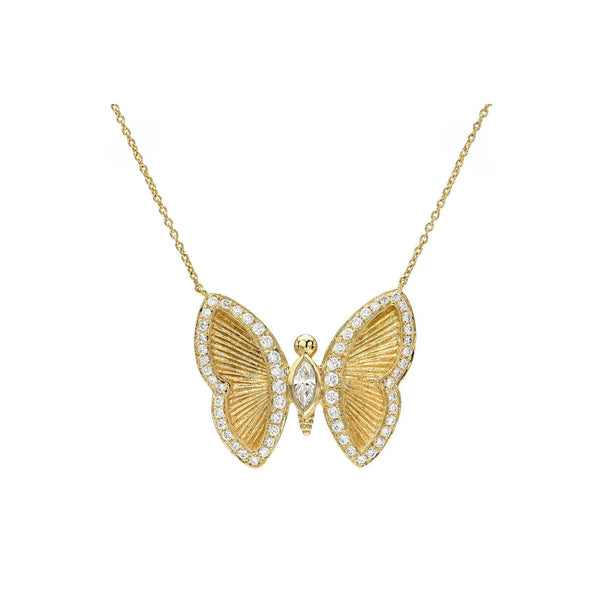 Metamorphosis Necklace Yellow Gold 18-19" by Logan Hollowell Jewelry
