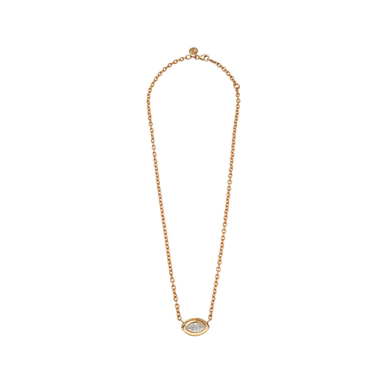 Enigma Eye Diamond Necklace by Logan Hollowell Jewelry