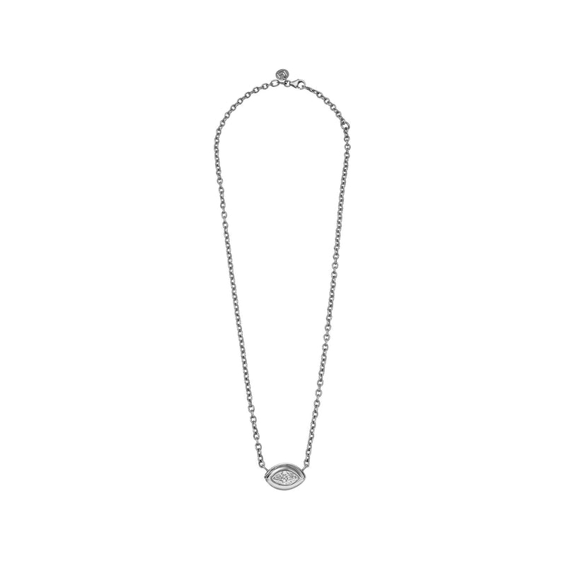 Enigma Eye Diamond Necklace by Logan Hollowell Jewelry
