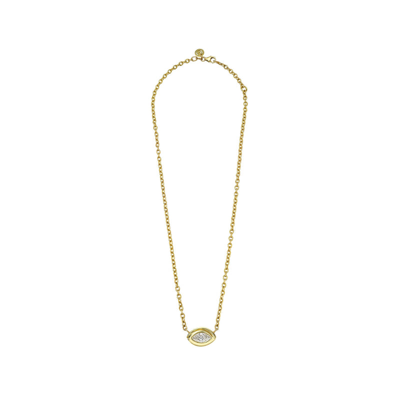 Enigma Eye Diamond Necklace by Logan Hollowell Jewelry