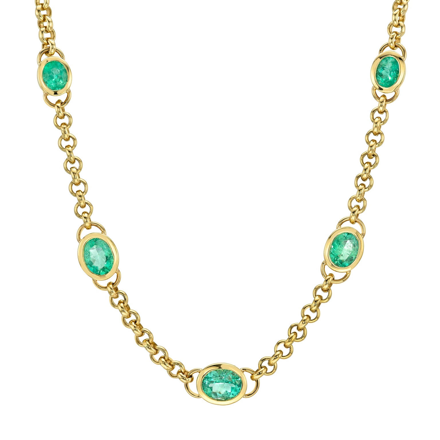 Emerald Empress Necklace by Logan Hollowell Jewelry