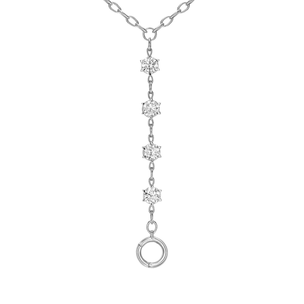 18k Solar Flare Lariat by Logan Hollowell Jewelry