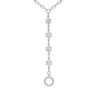 18k Solar Flare Lariat by Logan Hollowell Jewelry