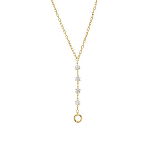 Solar Flare Lariat Yellow Gold by Logan Hollowell Jewelry