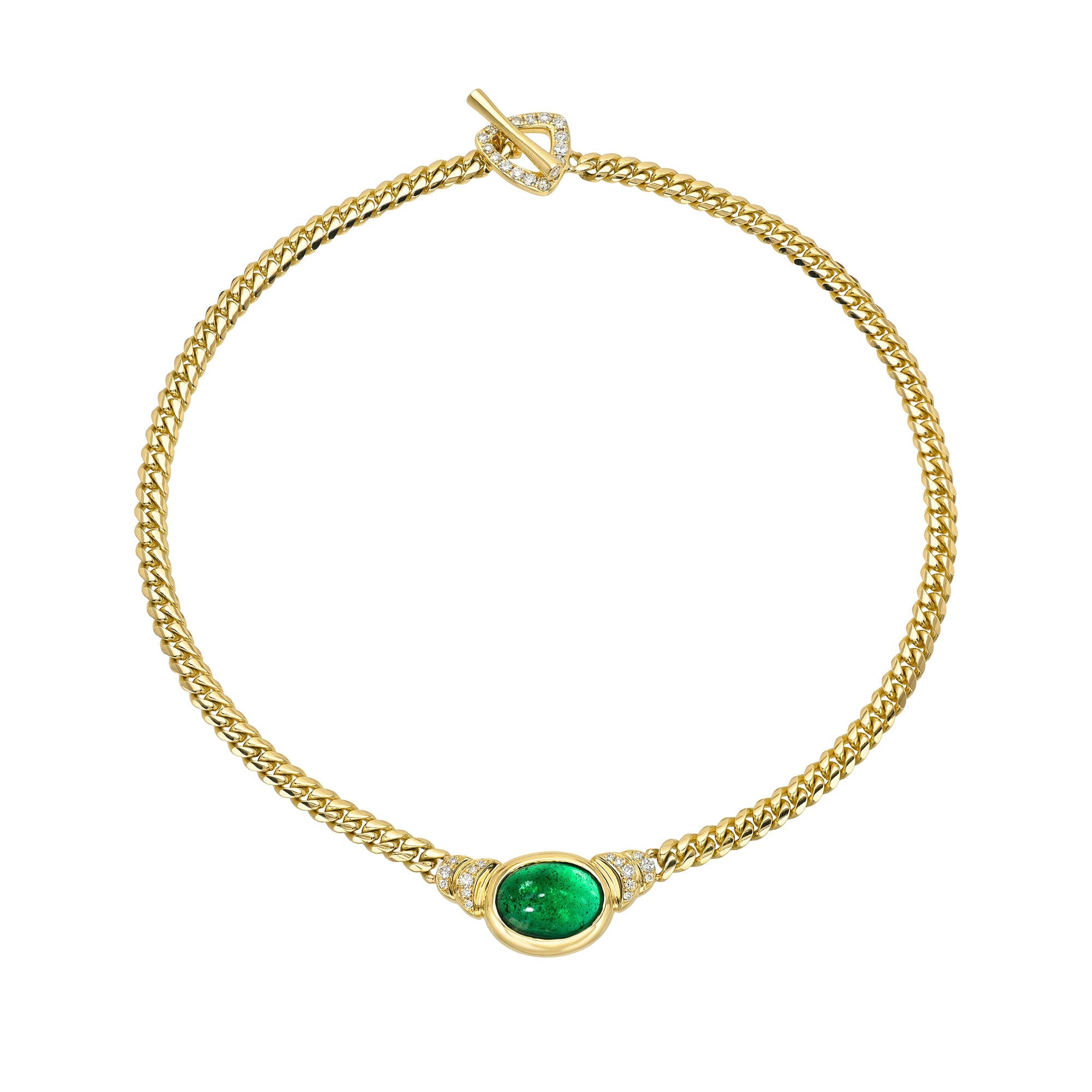 Maison Verde Cuban Necklace Yellow Gold by Logan Hollowell Jewelry