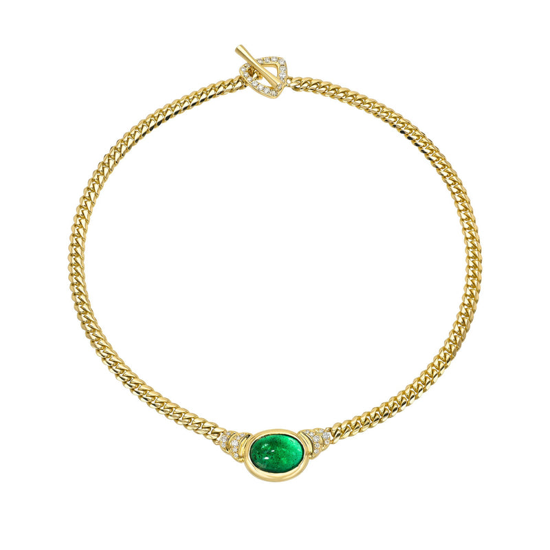 Maison Verde Cuban Necklace Yellow Gold by Logan Hollowell Jewelry