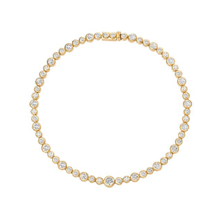 Diamond Bubble Necklace Rose Gold 15" by Logan Hollowell Jewelry