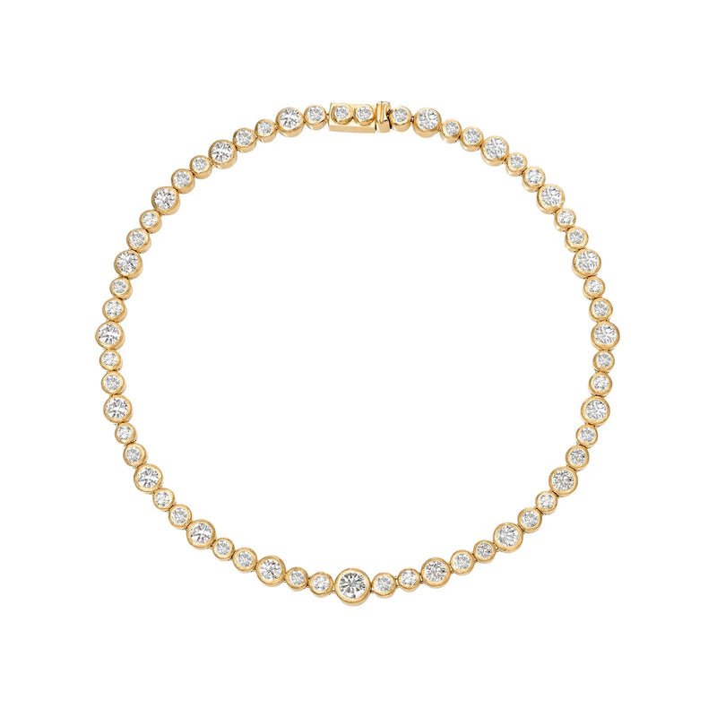 Diamond Bubble Necklace MTR no Large Center Diamond by Logan Hollowell Jewelry