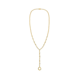 Solar Flare Mixed Cut Diamond Lariat by Logan Hollowell Jewelry