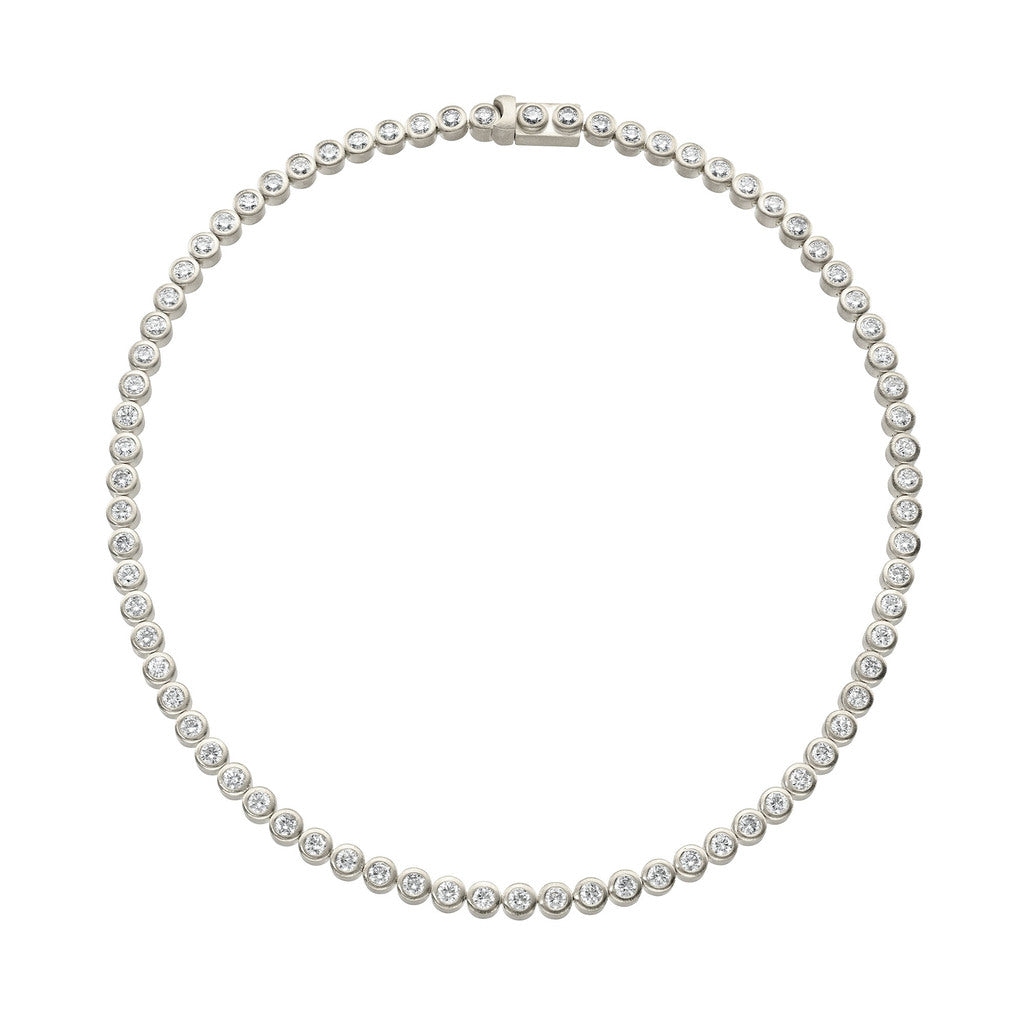 Diamond Bubble Tennis Necklace