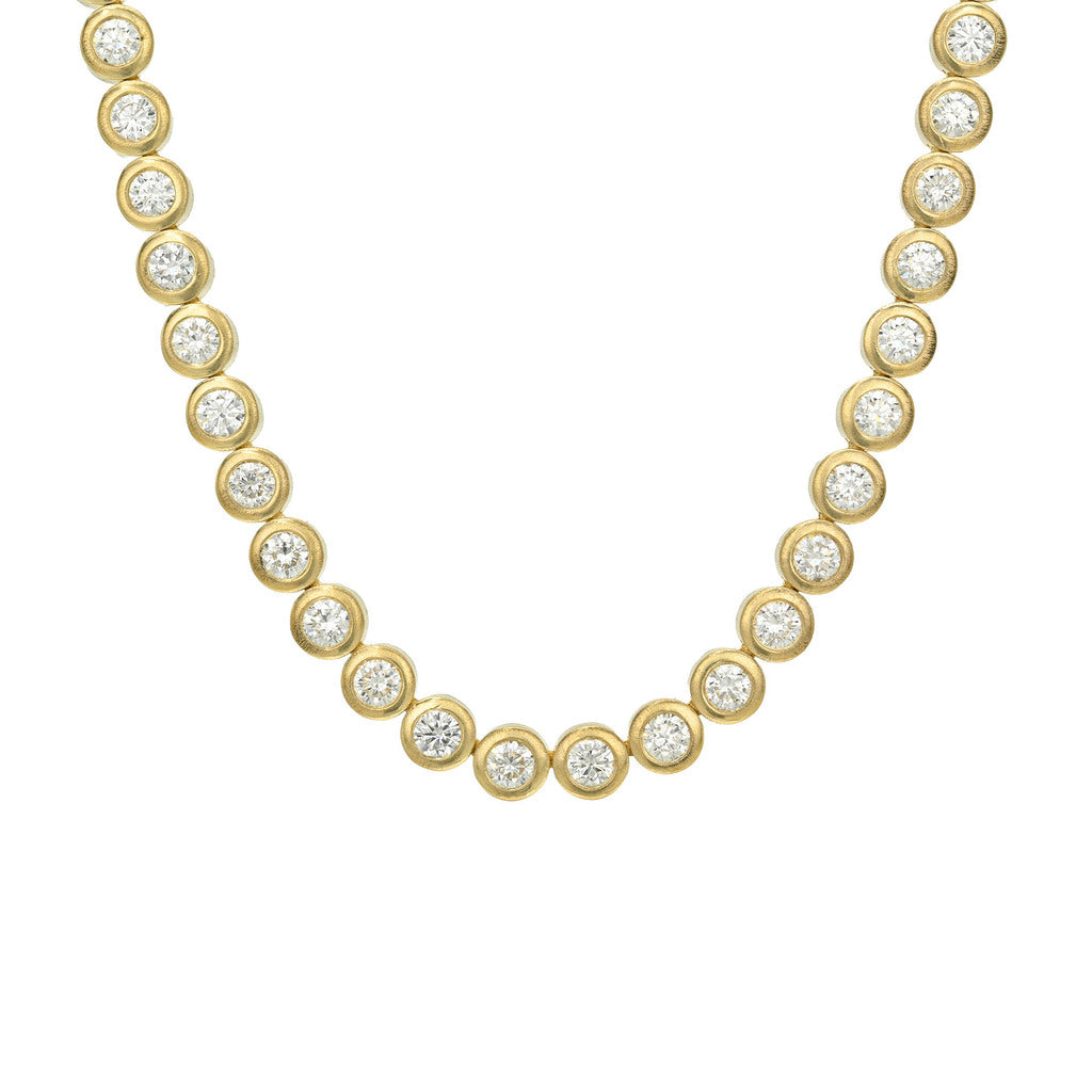 Diamond Bubble Tennis Necklace