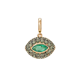 Emerald Pop Rocks Pendant Pendant Only Rose Gold by Logan Hollowell Jewelry
