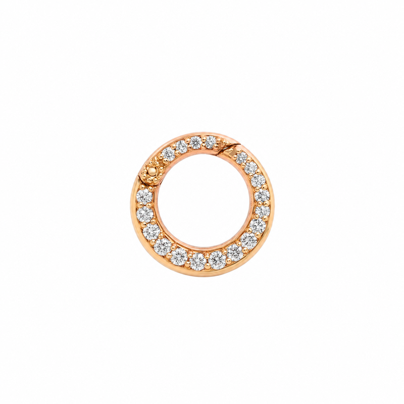 Round Unity Enhancer Petite Rose Gold by Logan Hollowell Jewelry