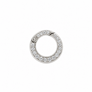 Round Unity Enhancer Petite White Gold by Logan Hollowell Jewelry