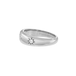 Star Set Rounded Ring by Logan Hollowell Jewelry