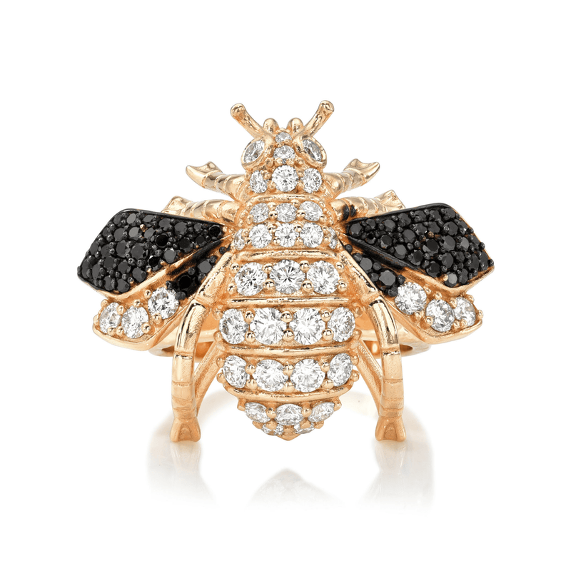 Queen Bee Diamond Ring by Logan Hollowell Jewelry