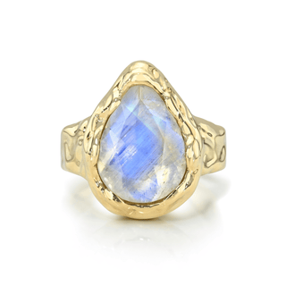 Classic River Queen Moonstone Ring | Ready to Ship Yellow Gold 6.5 by Logan Hollowell Jewelry