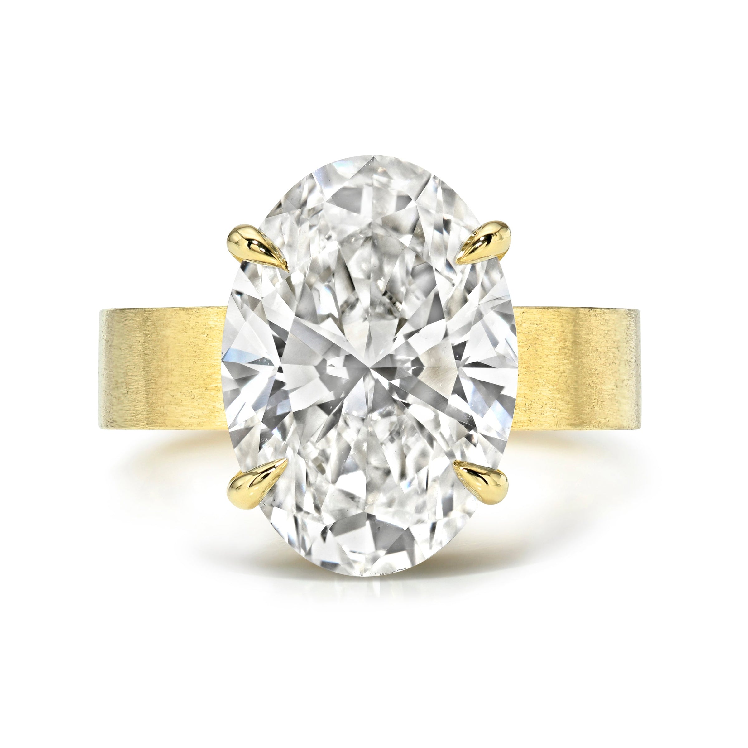 The Eve Setting Yellow Gold by Logan Hollowell Jewelry