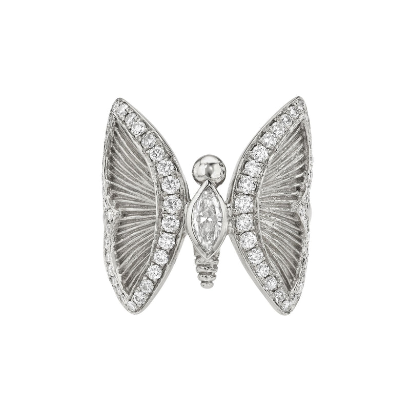 Metamorphosis Ring White Gold 3 by Logan Hollowell Jewelry