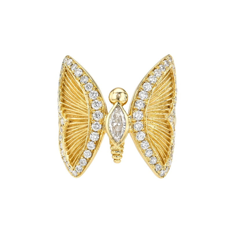 Metamorphosis Ring Yellow Gold 3 by Logan Hollowell Jewelry
