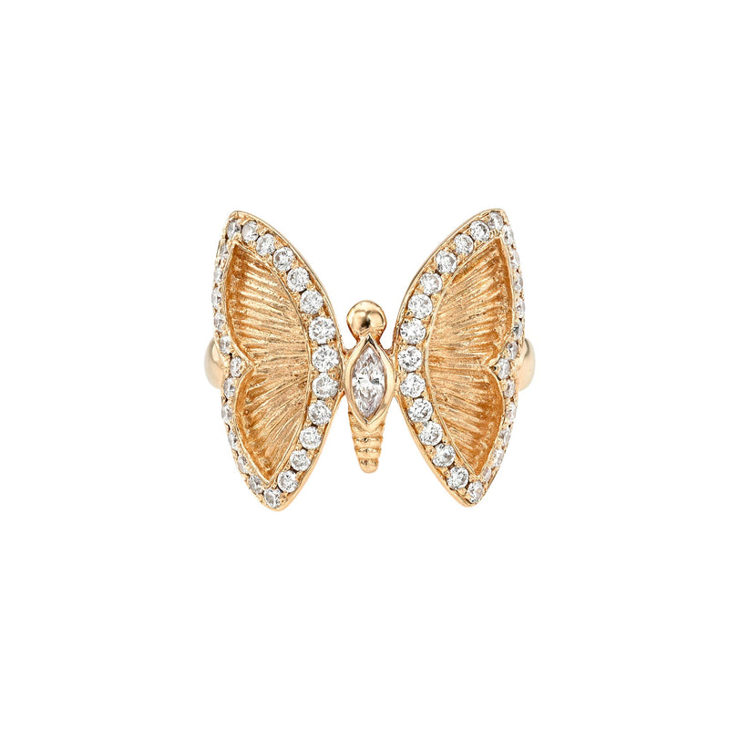 14K Petite Metamorphosis Ring by Logan Hollowell Jewelry