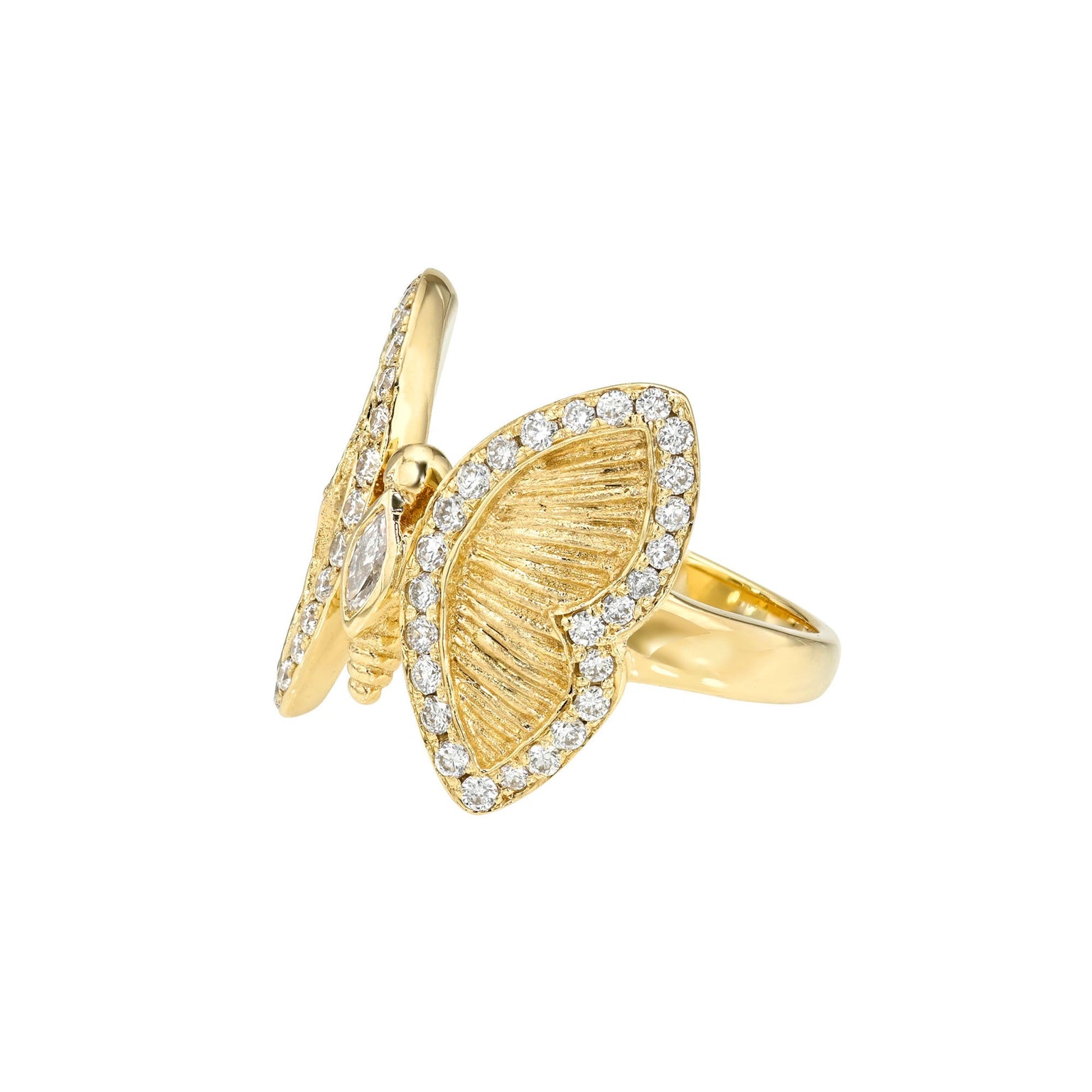 14K Petite Metamorphosis Ring by Logan Hollowell Jewelry