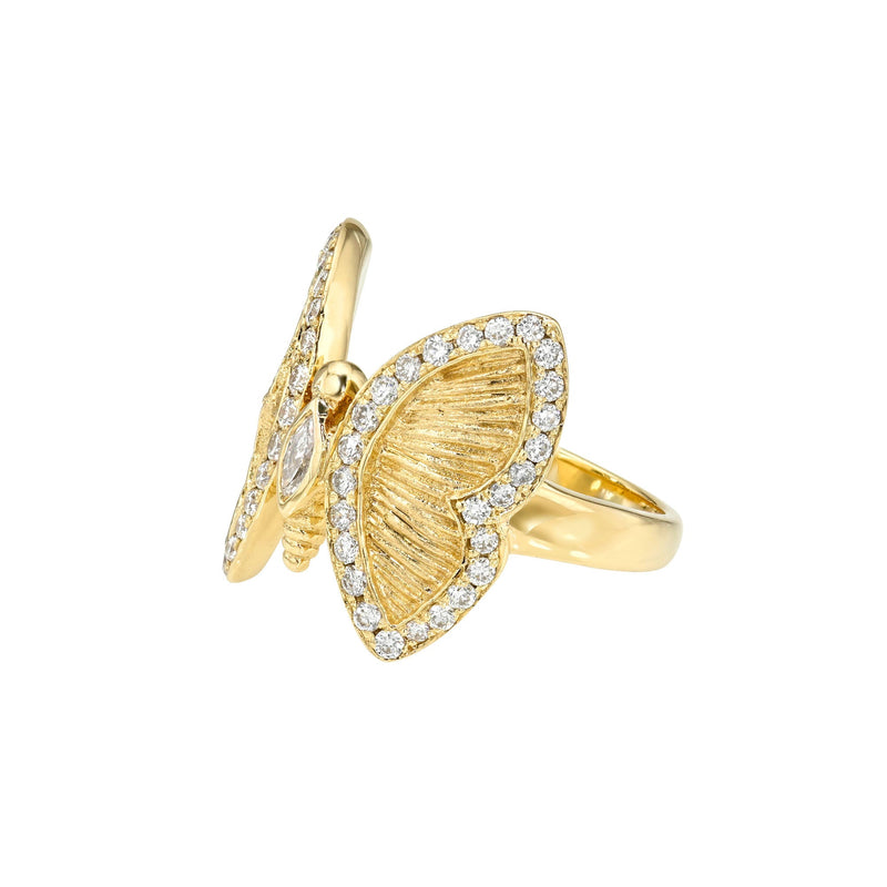 14K Petite Metamorphosis Ring by Logan Hollowell Jewelry