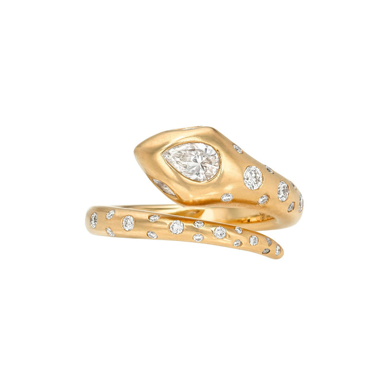 Kundalini Diamond Oracle Ring Rose Gold 3 by Logan Hollowell Jewelry