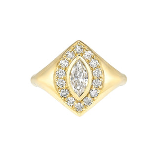 Fortune Signet in Cloud Yellow Gold 3 by Logan Hollowell Jewelry