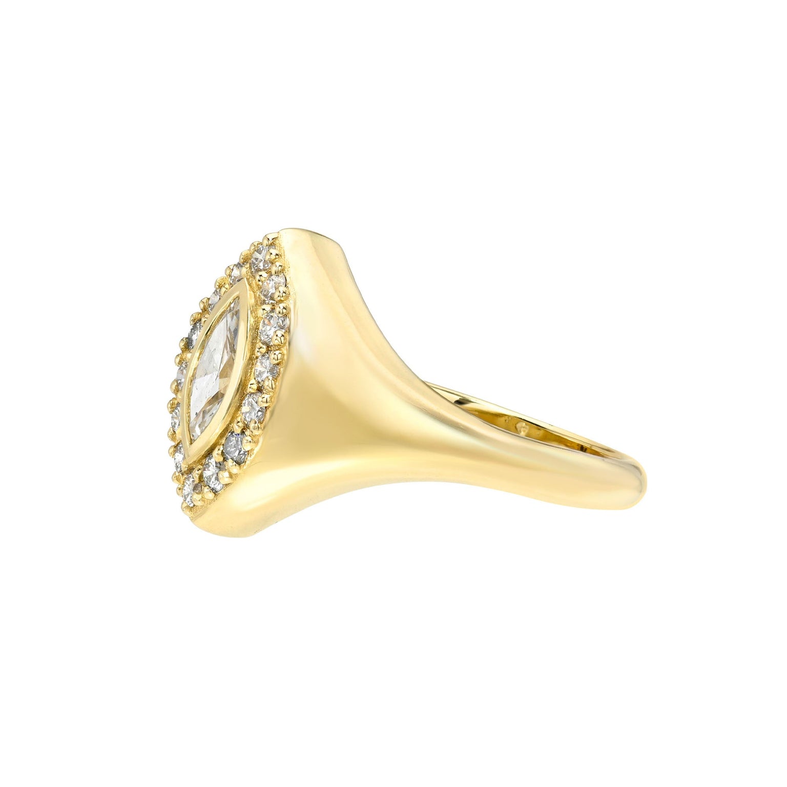 Fortune Signet in Cloud by Logan Hollowell Jewelry