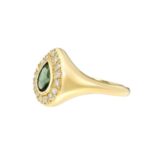 Signet in Moss by Logan Hollowell Jewelry