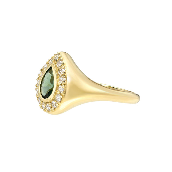 Signet in Moss by Logan Hollowell Jewelry