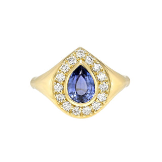 Signet in Royal Evening Yellow Gold 5.5 by Logan Hollowell Jewelry