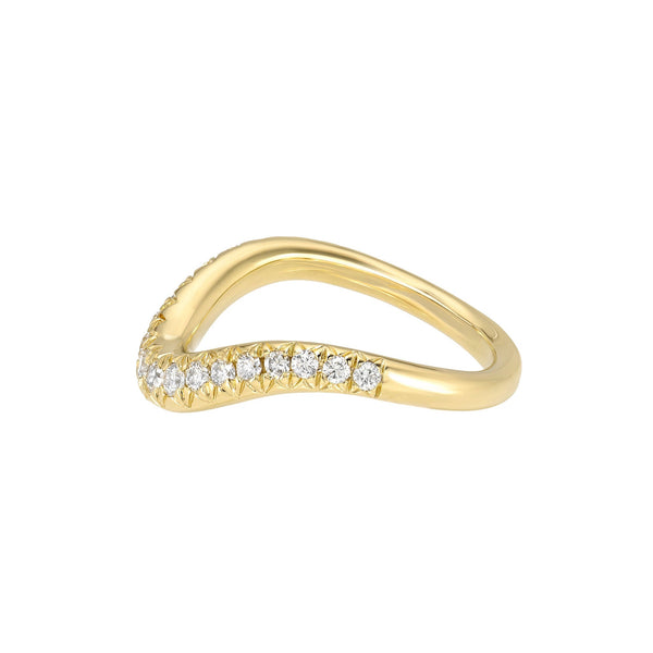 Enigma French Pavé Diamond Band by Logan Hollowell Jewelry