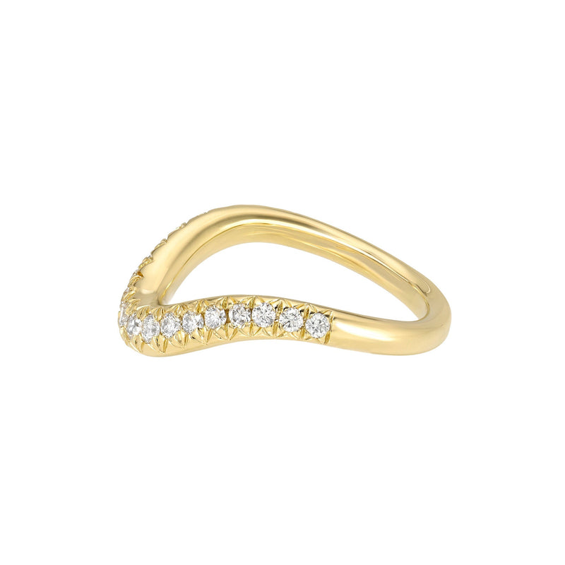 Enigma French Pavé Diamond Band by Logan Hollowell Jewelry
