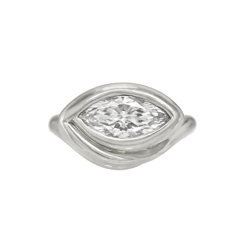 Enigma Eye Marquise Diamond Ring | 0.70ct by Logan Hollowell Jewelry