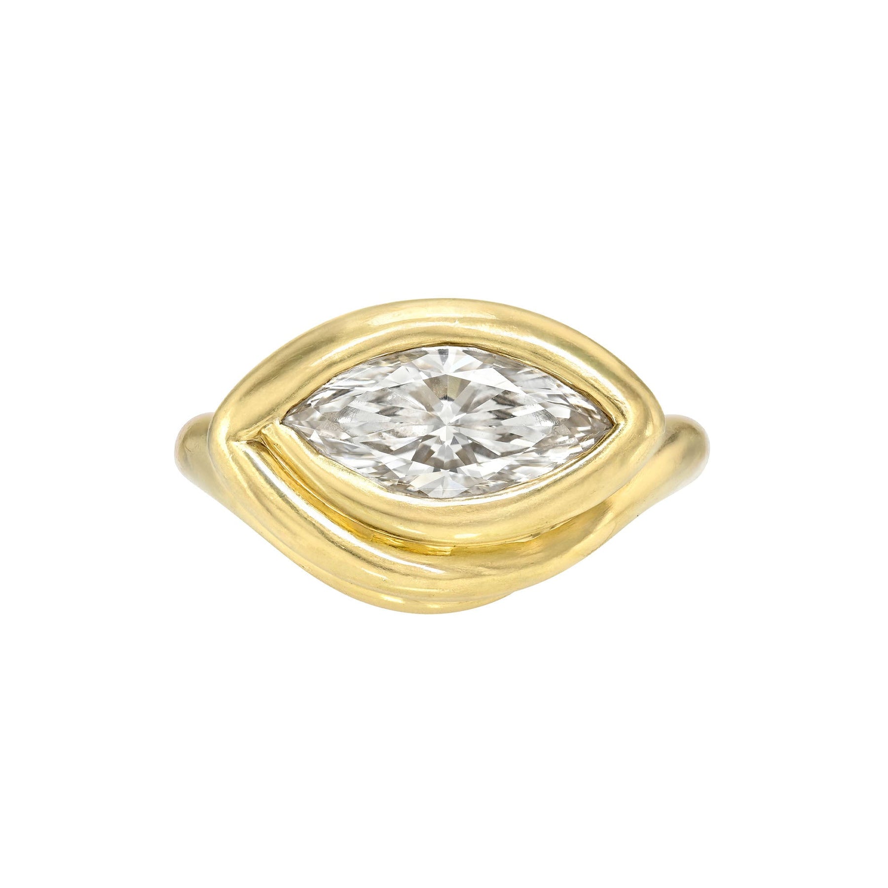 Enigma Eye Marquise Diamond Ring