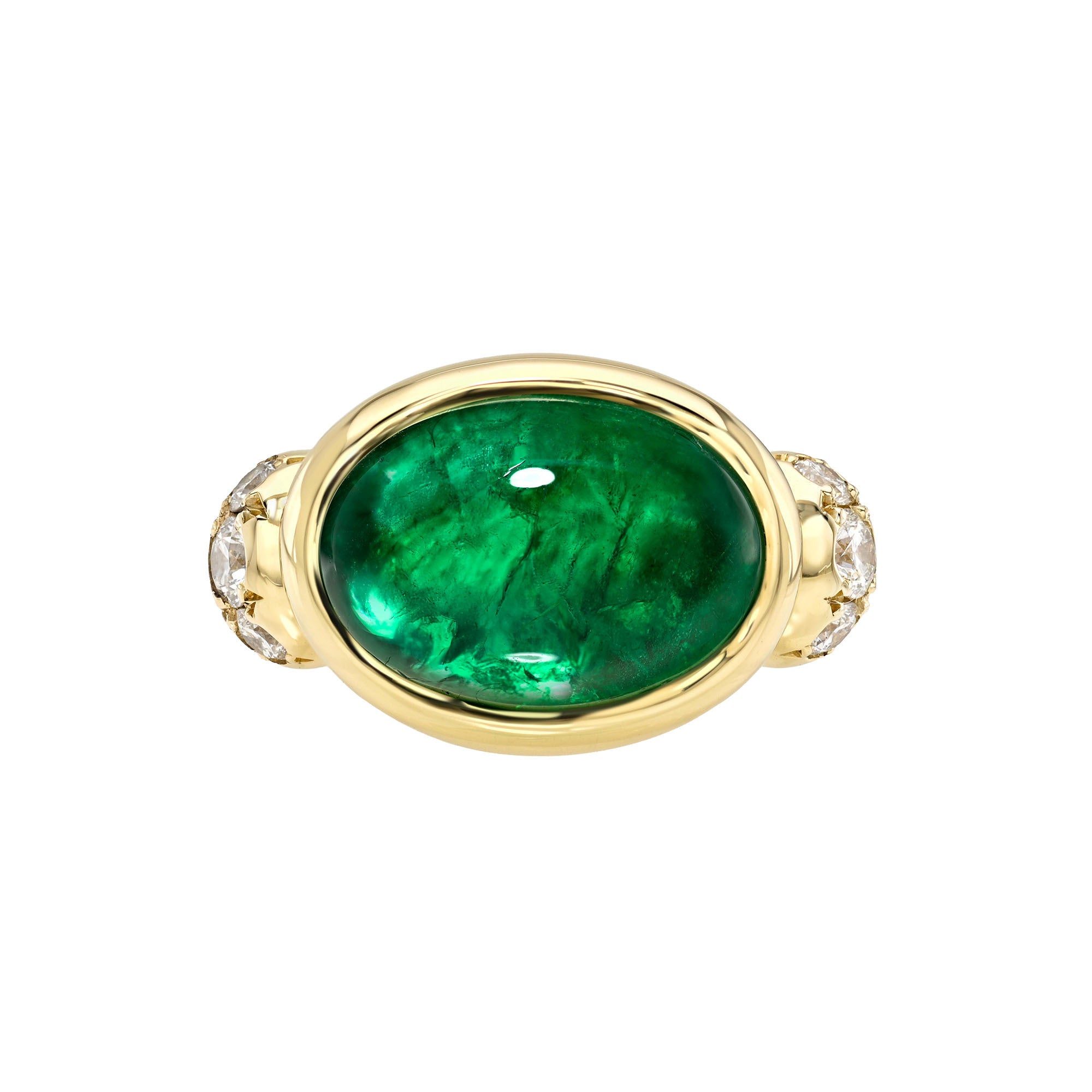 Maison Verde Ring Yellow Gold 3 by Logan Hollowell Jewelry