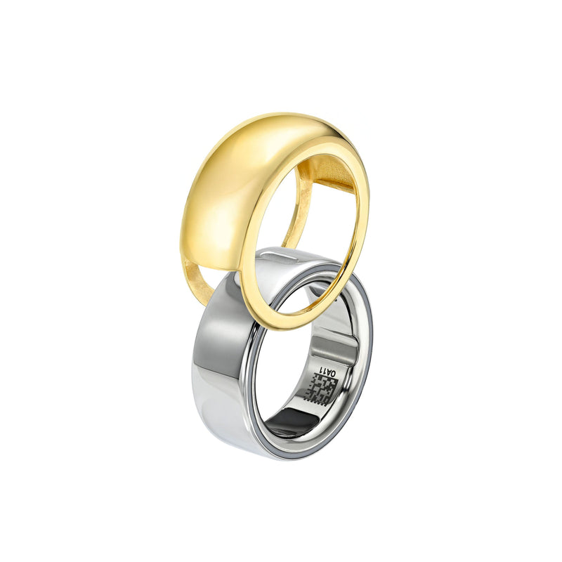 The Solid Gold Aura Sleeve (Showroom Sample) 14k Yellow Gold 7 by Logan Hollowell Jewelry