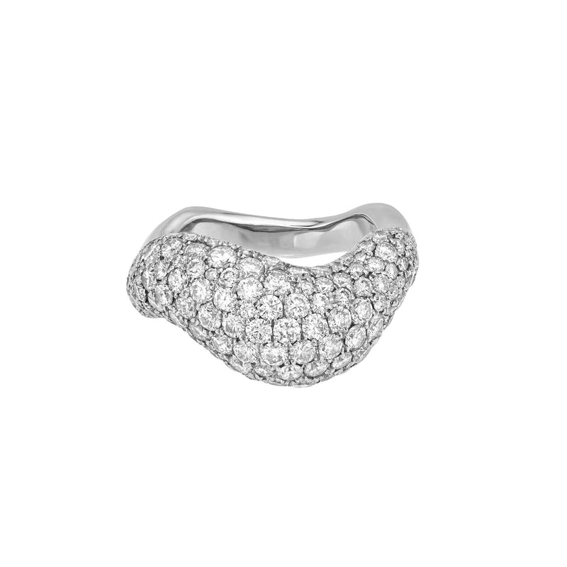 The Dunes Ring White Gold 3 by Logan Hollowell Jewelry
