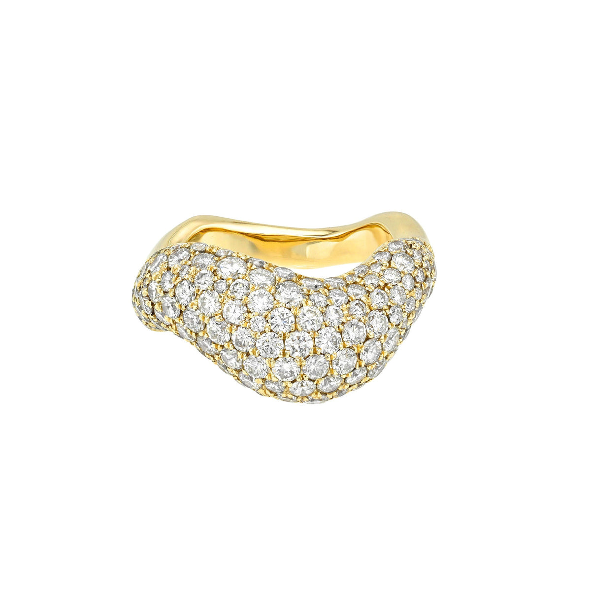 The Dunes Ring Yellow Gold 3 by Logan Hollowell Jewelry