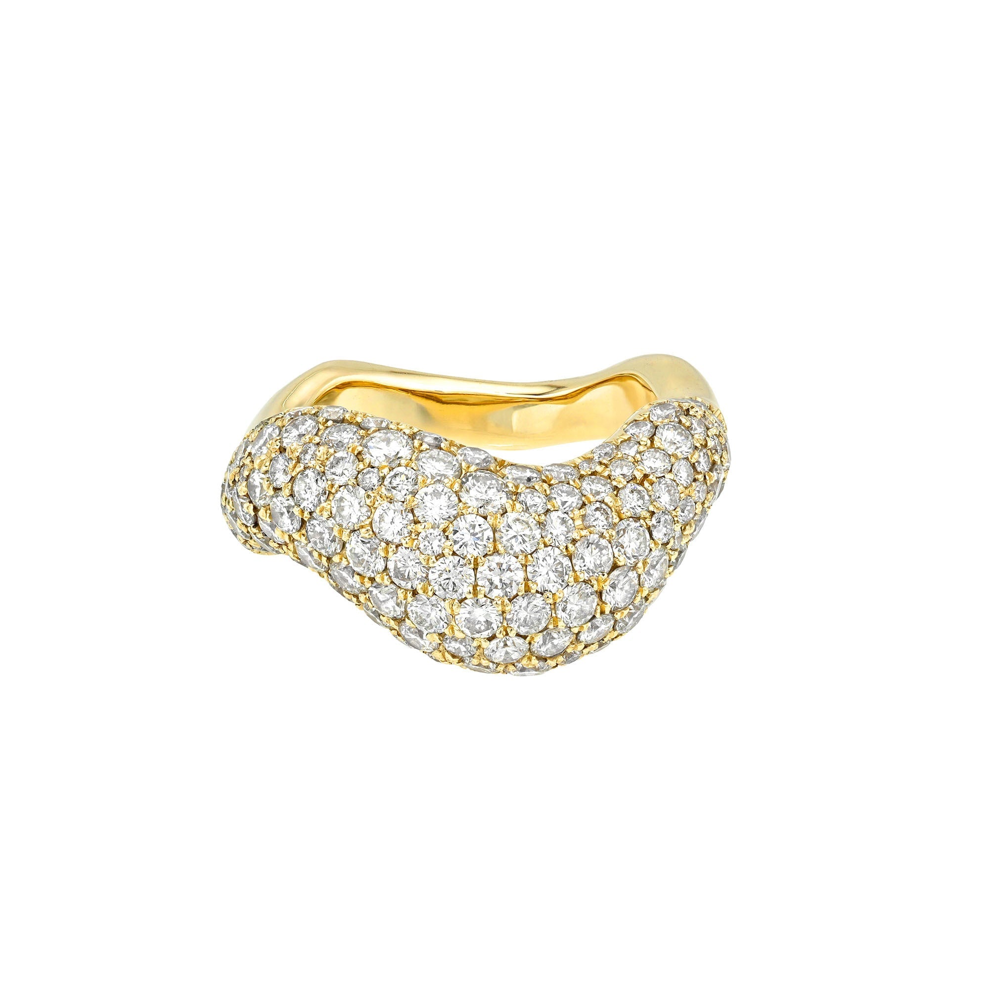 The Dunes Ring Yellow Gold 3 by Logan Hollowell Jewelry