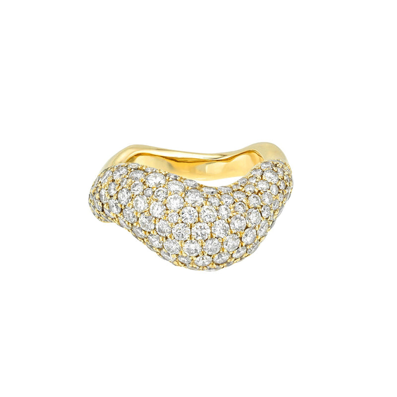The Dunes Ring Yellow Gold 3 by Logan Hollowell Jewelry