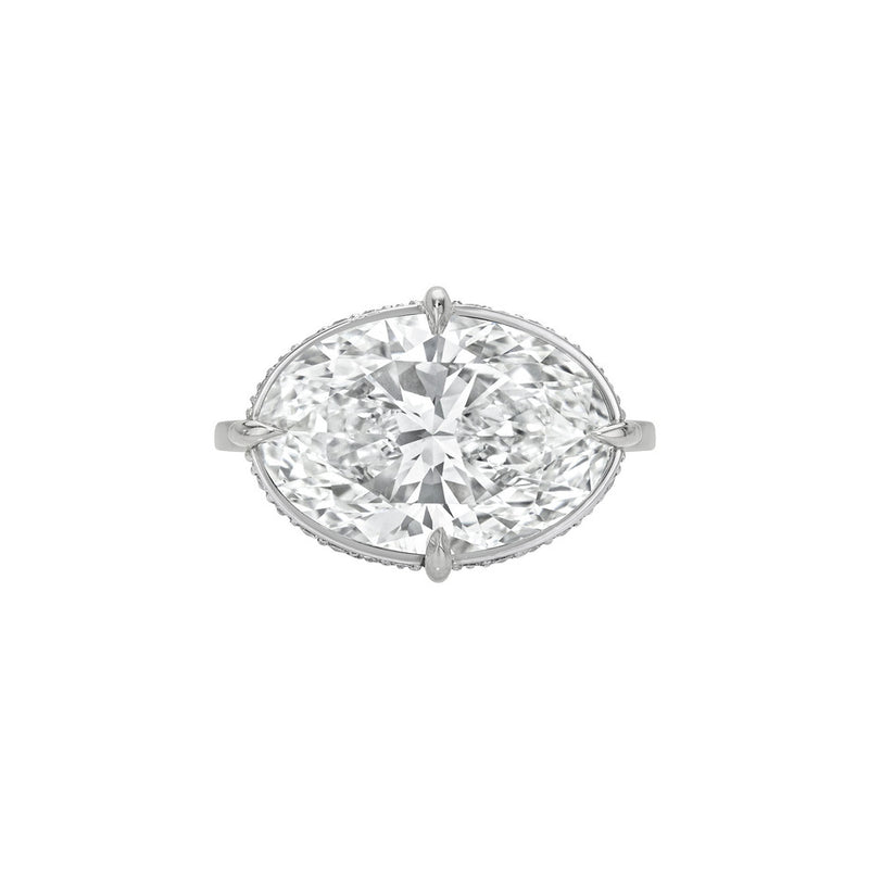 The Hera East to West Setting White Gold 3 by Logan Hollowell Jewelry