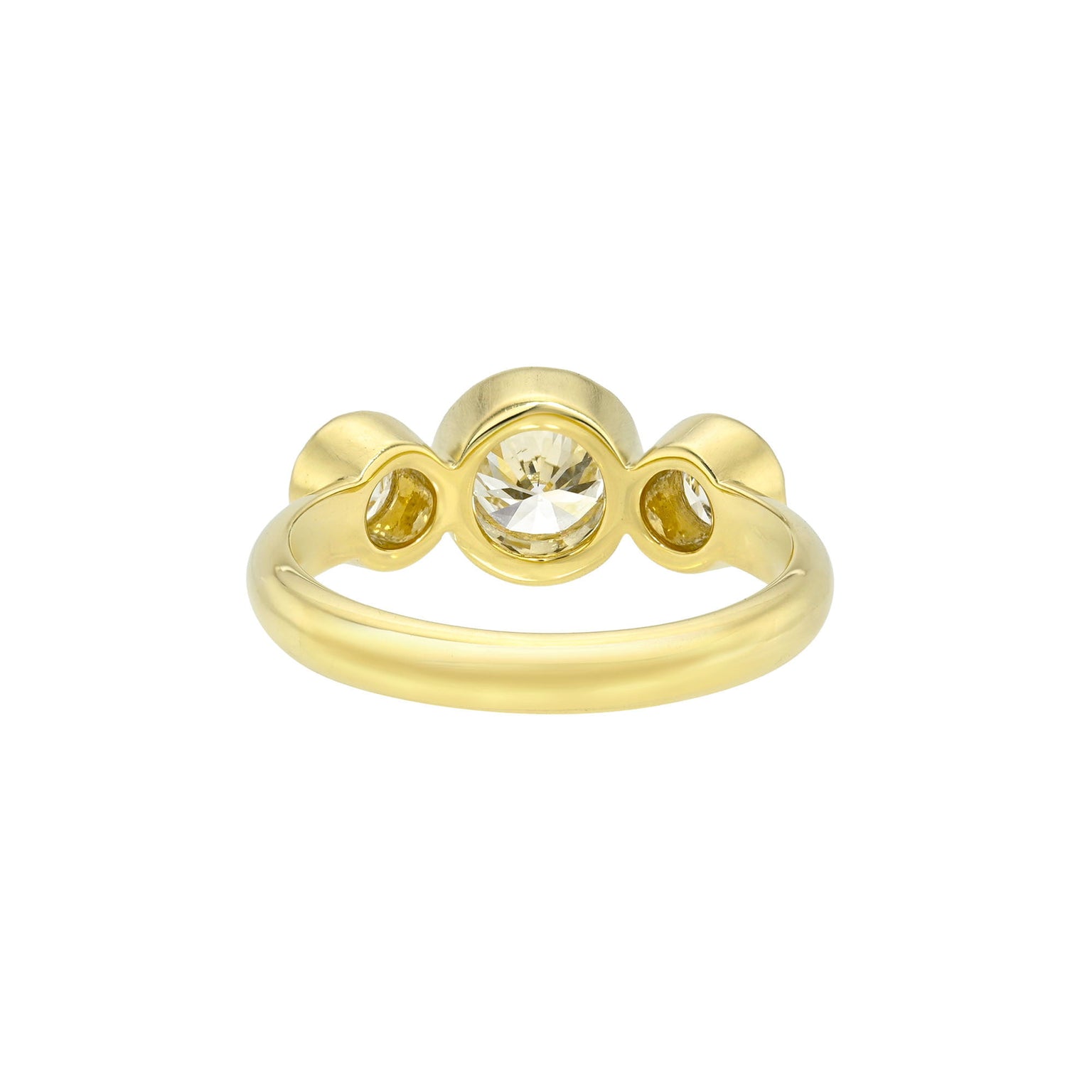 Diamond Bubble Trinity Ring by Logan Hollowell Jewelry