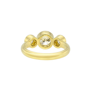 Diamond Bubble Trinity Ring by Logan Hollowell Jewelry