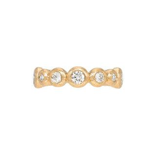 Diamond Bubble Band Rose Gold 18K 3 by Logan Hollowell Jewelry