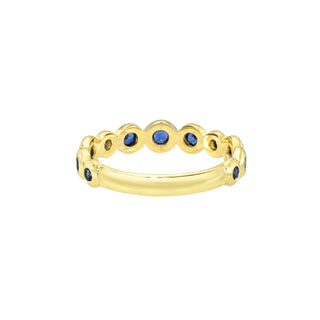 Petite Blue Sapphire Bubble Ring by Logan Hollowell Jewelry